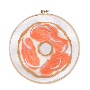 Michigan Craft Co. Crafts Default Bagel & Lox Cross Stitch Kit