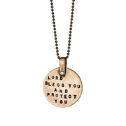 Marla Studio Necklaces Lord Bless You and Protect You Necklace by Marla Studio - Bronze