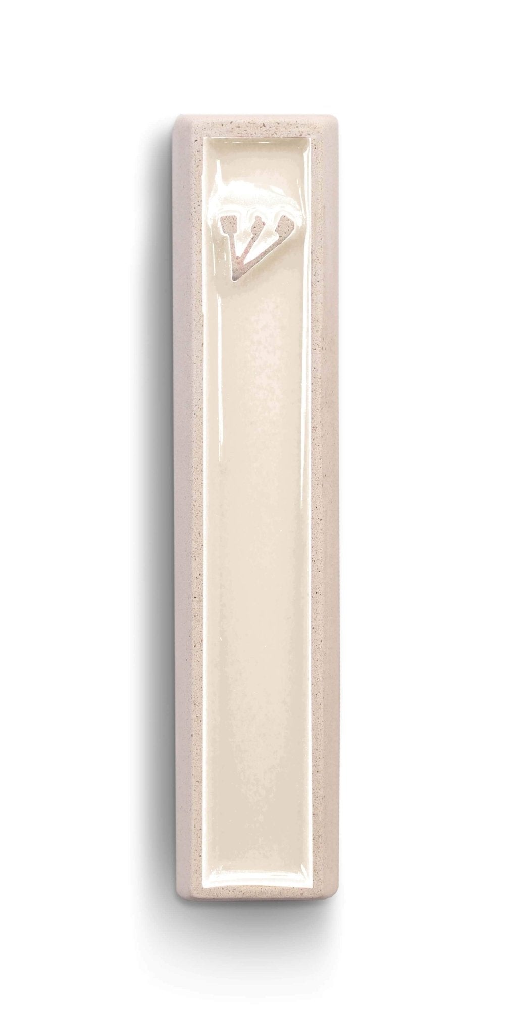 ceMMent Design - Concrete Shin Mezuzah in White and White by ceMMent - ModernTribe