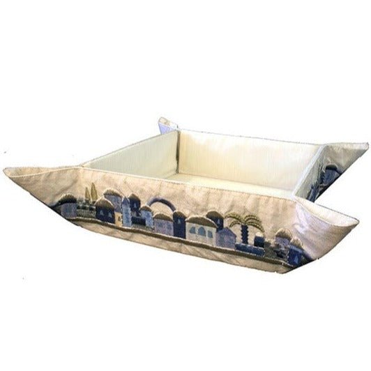 Yair Emanuel - Matzah Folding Basket with Embroidery of Jerusalem - ModernTribe
