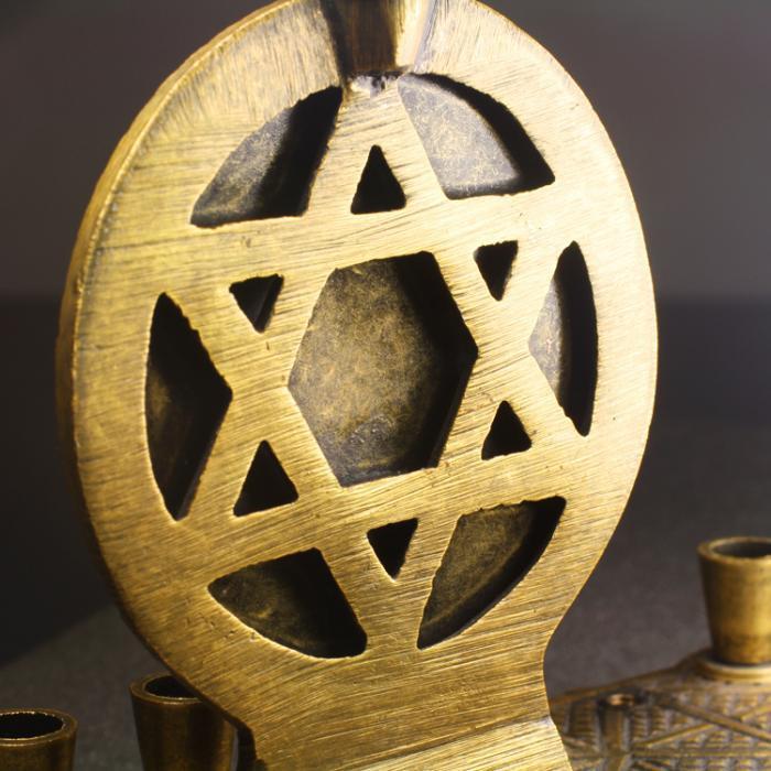 Michal Golan - Michal Golan Handmade Turquoise Menorah - ModernTribe