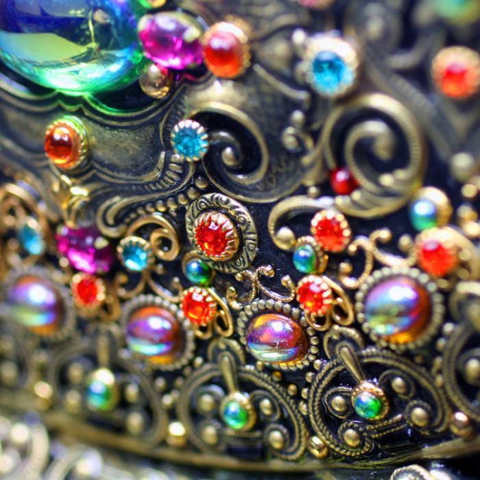 Michal Golan - Michal Golan Handmade Bright Crystal Menorah - ModernTribe