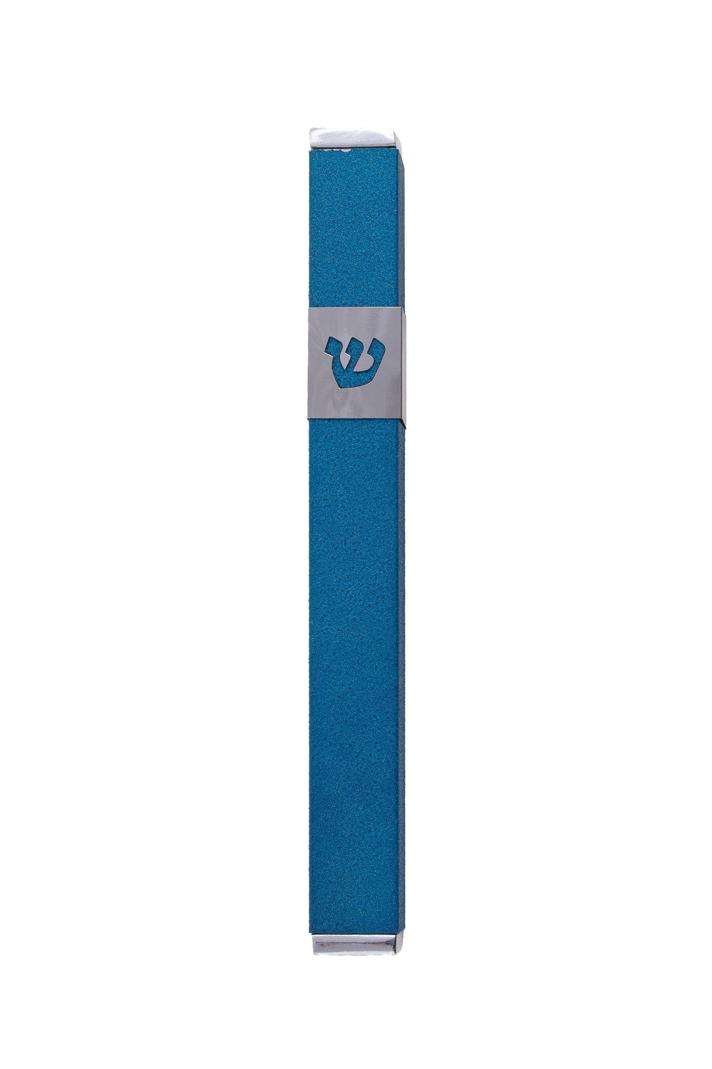 Yair Emanuel Mezuzah Default Stainless Steel Turquoise Mezuzah by Yair Emanuel