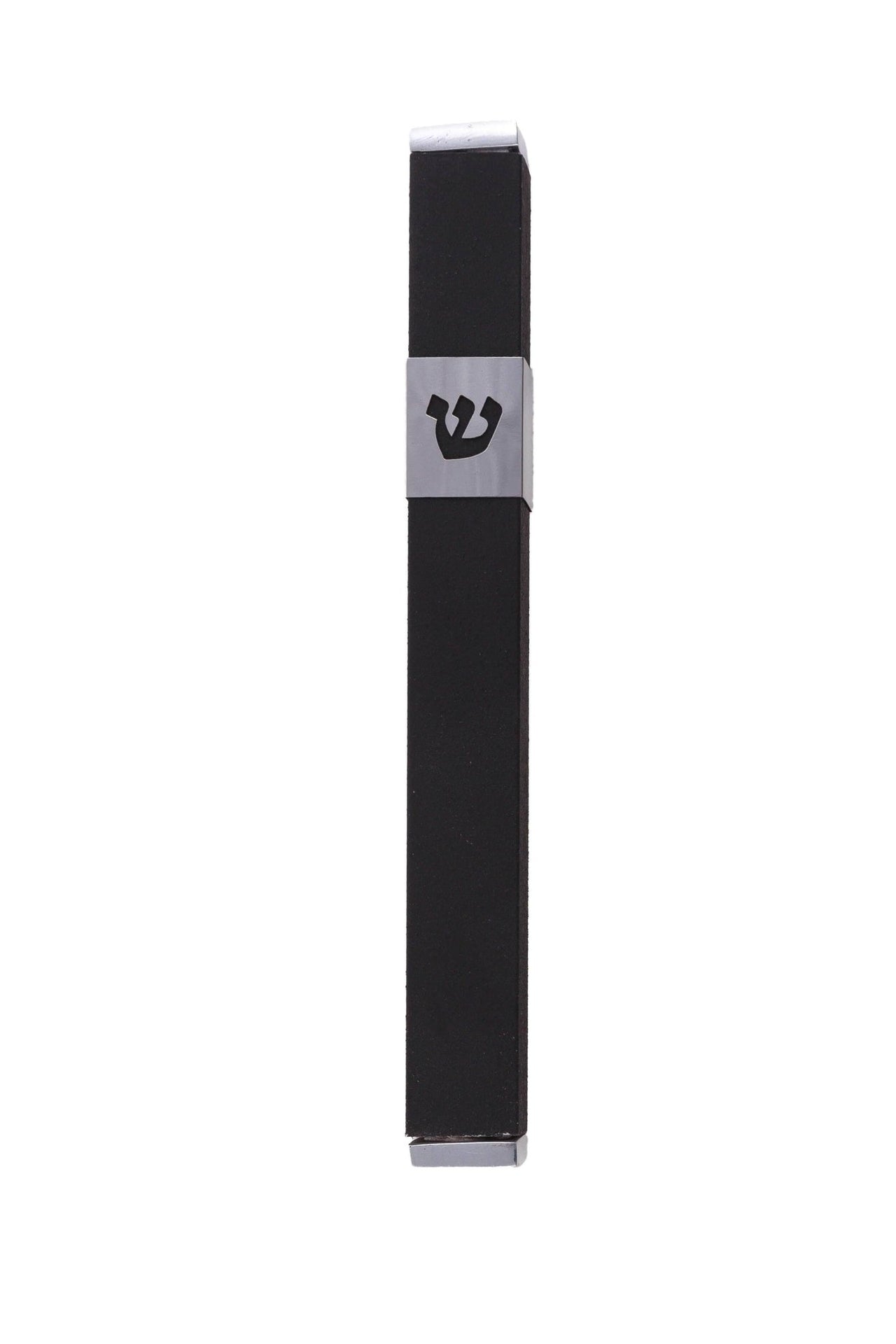 Yair Emanuel - Stainless Steel Black Mezuzah by Yair Emanuel - ModernTribe