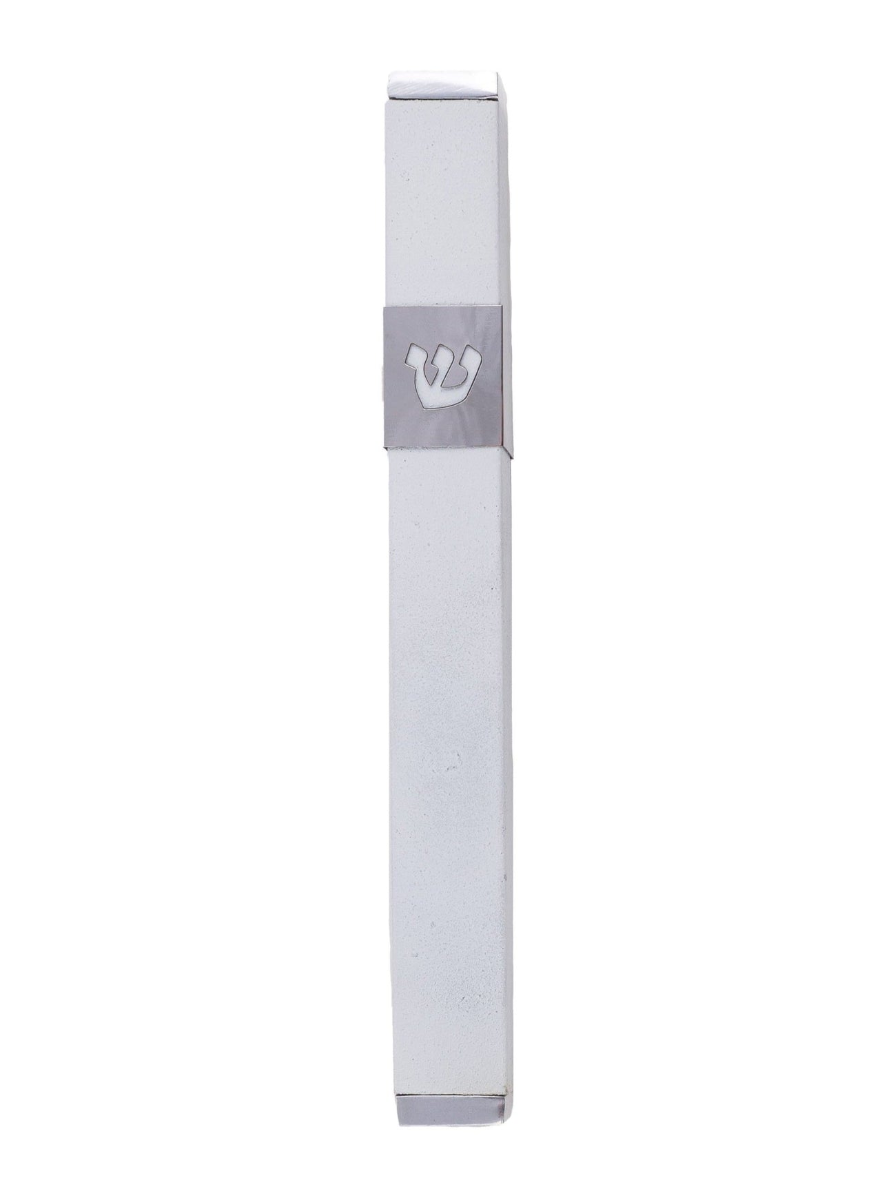 Yair Emanuel - Stainless Steel White Mezuzah by Yair Emanuel - ModernTribe