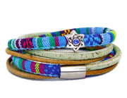 My Tribe by Sea Ranch Jewelry Bracelets Swarovski Star of David Beaded Bracelet - Turquoise