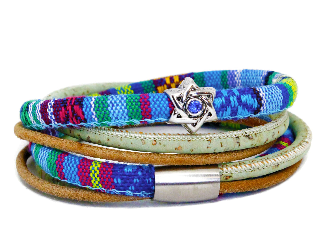 My Tribe by Sea Ranch Jewelry - Swarovski Star of David Beaded Bracelet - Turquoise - ModernTribe