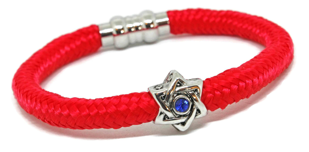 My Tribe by Sea Ranch Jewelry - Swarovski Star of David Red Bendel Bracelet - ModernTribe