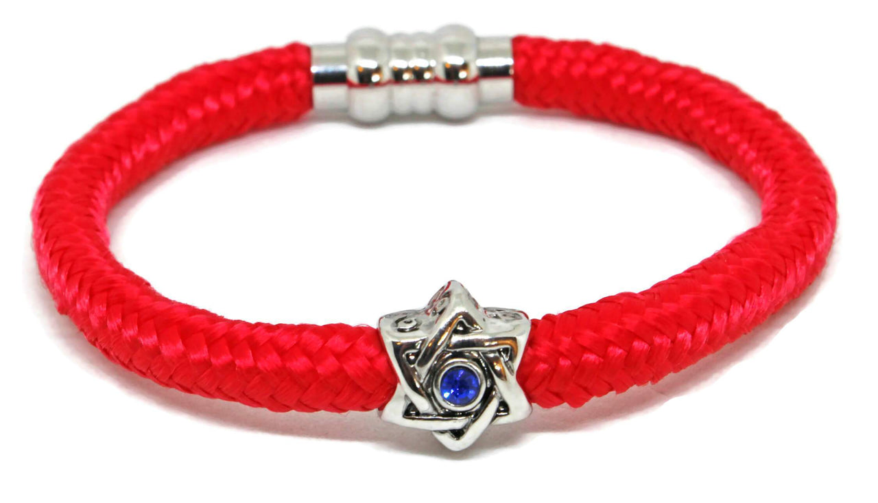 My Tribe by Sea Ranch Jewelry - Swarovski Star of David Red Bendel Bracelet - ModernTribe