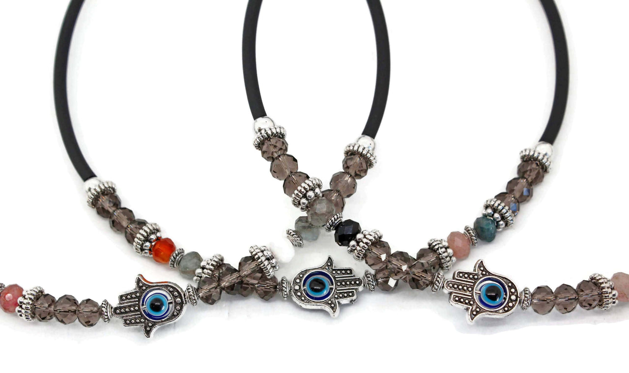 My Tribe by Sea Ranch Jewelry - Beaded Hamsa Memory Wire Choker - ModernTribe