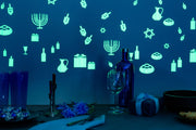 The KitCut Decorations Hanukkah Gloplay Decals - Set of 27