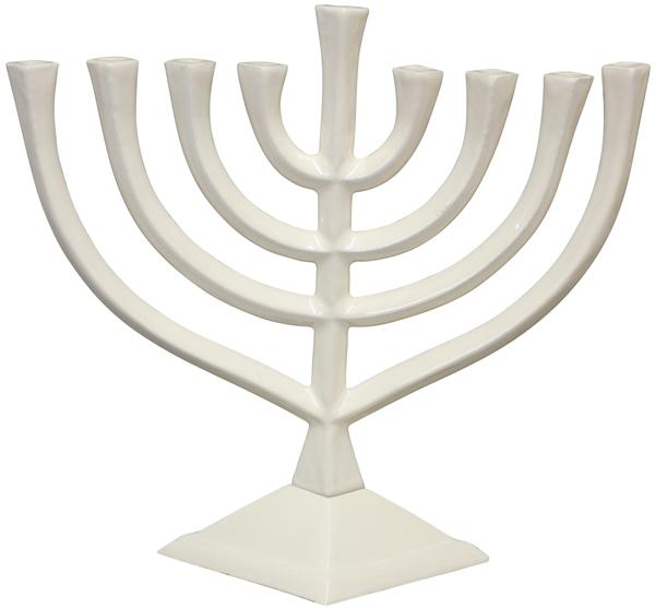 Other - White Pewter Menorah - ModernTribe