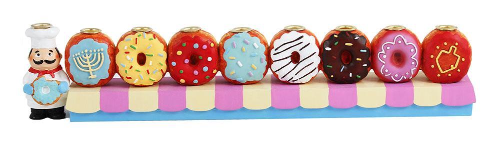 Zion Judaica - Donut Hand - Painted Menorah - ModernTribe