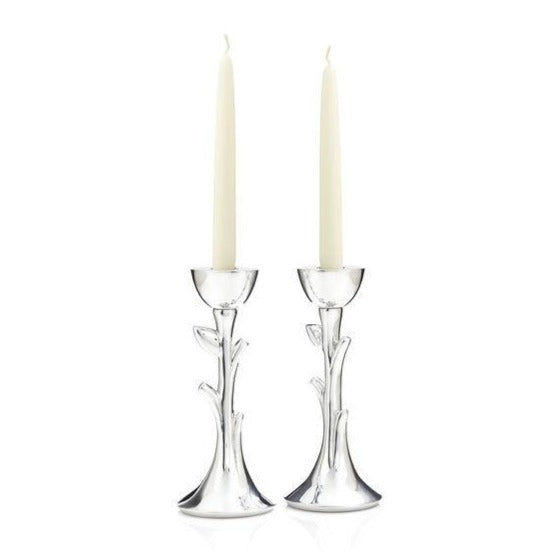 Nambé Candlesticks Tree of Life Sabbath Candlesticks by Nambé