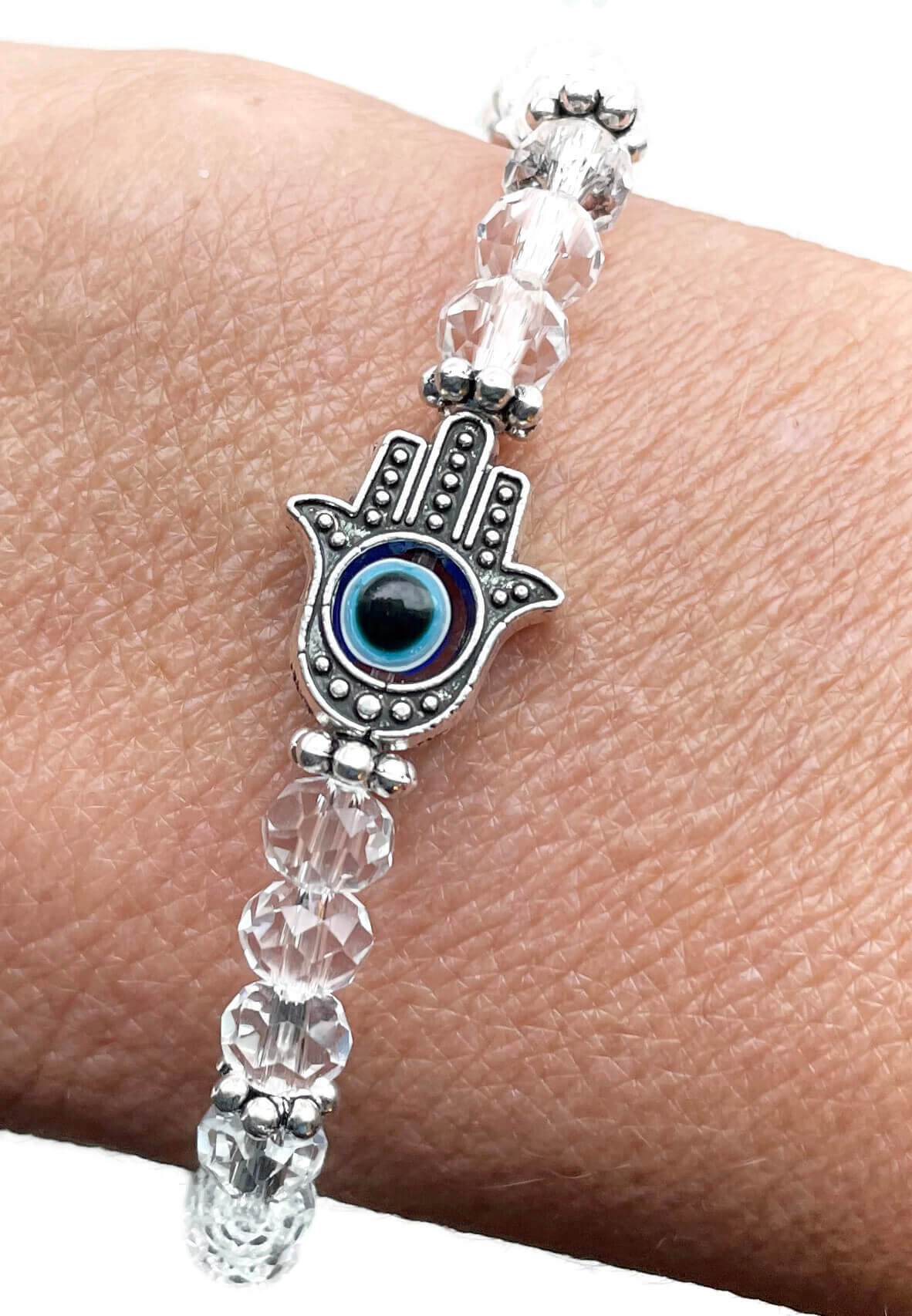 New Fashion 925 Sterling Silver Gold Plated CZ Hamsa Hand Lucky Round Charm  Evil Eyes Bracelet - China Evil Eyes Bracelet and Silver Jewelry price |  Made-in-China.com