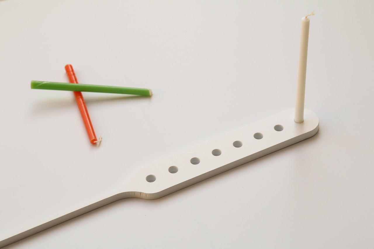 JUDA TLV - White Steel Menorah by JUDA TLV - ModernTribe