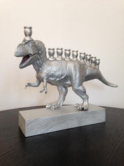 The Vanilla Studio Menorah Menorasaurus Rex in Silver - POS