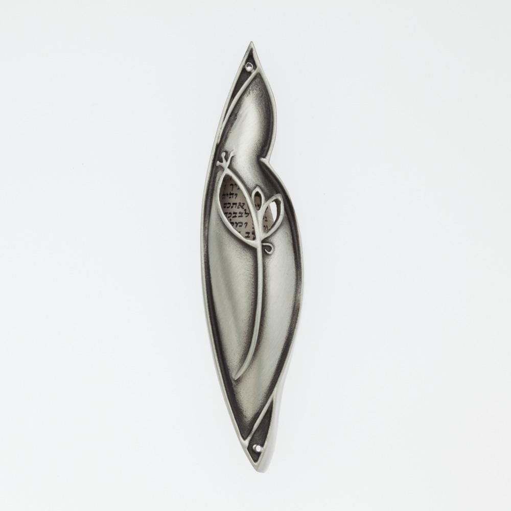 ModernTribe Mezuzahs Mezuzah Aviva Center Pewter