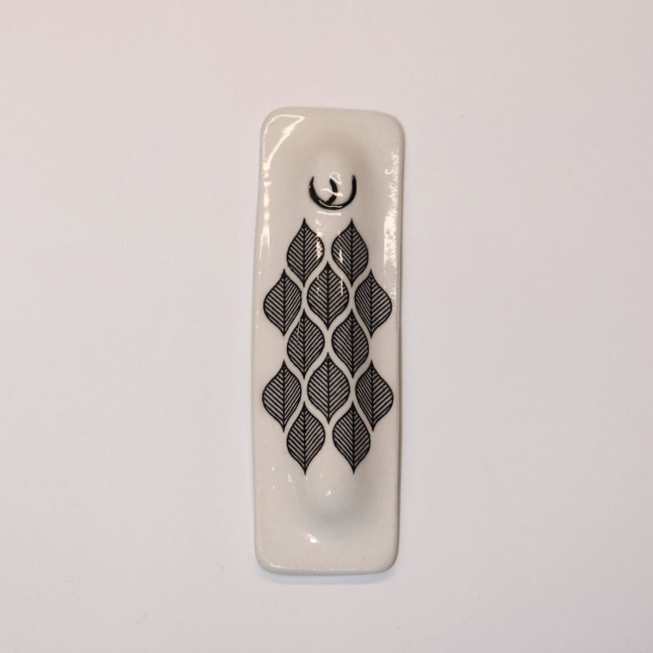 Lana Rayman Pottery - Modern Leaf Mezuzah - ModernTribe