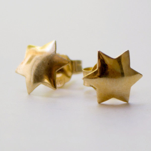 Other Earrings Gold Star of David Earrings in Yellow Gold