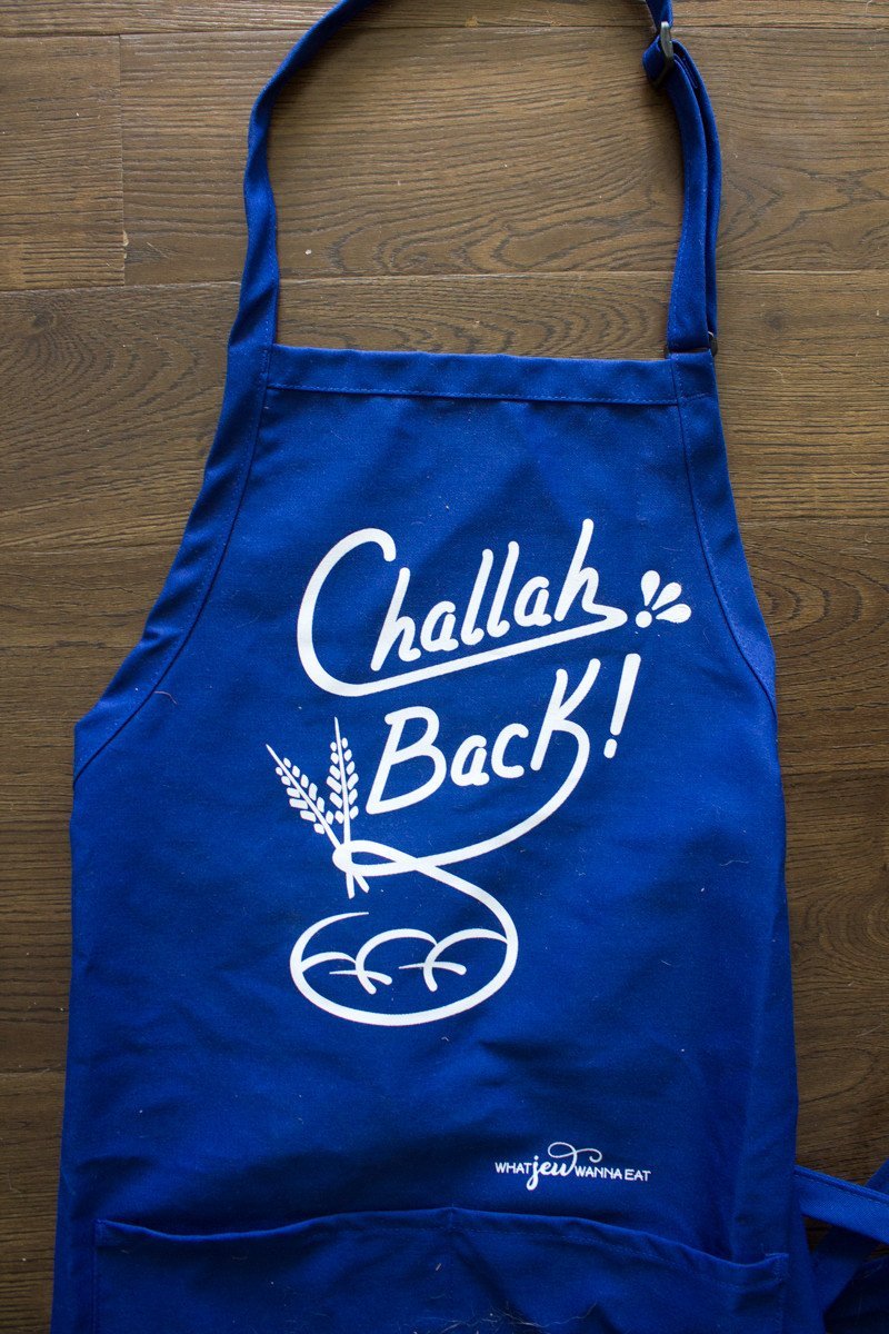 What Jew Wanna Eat - Challah Back Apron - Royal Blue - ModernTribe