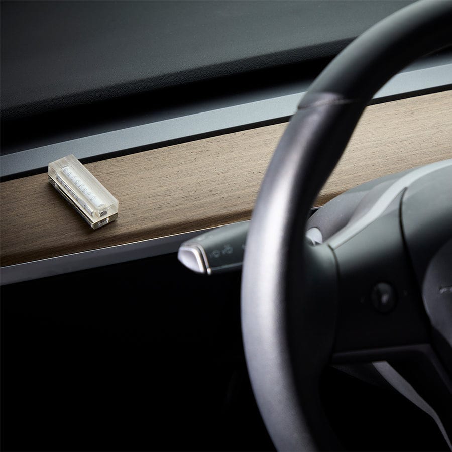 Apeloig Collection - Acrylic Car Mezuzah with Traveler’s Prayer - Choice of Color - ModernTribe