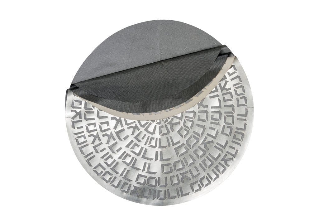 Apeloig Collection - Type Matzah Cover - Silver or Champagne - ModernTribe