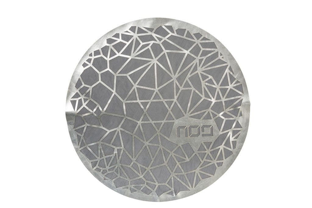 Apeloig Collection - Geometric Matzah Cover - Champagne or Silver - ModernTribe