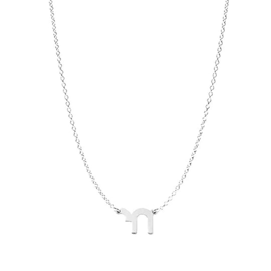 Tessa Mini Chai Charm Necklace by Miriam Merenfeld - Sterling Silver / 18"