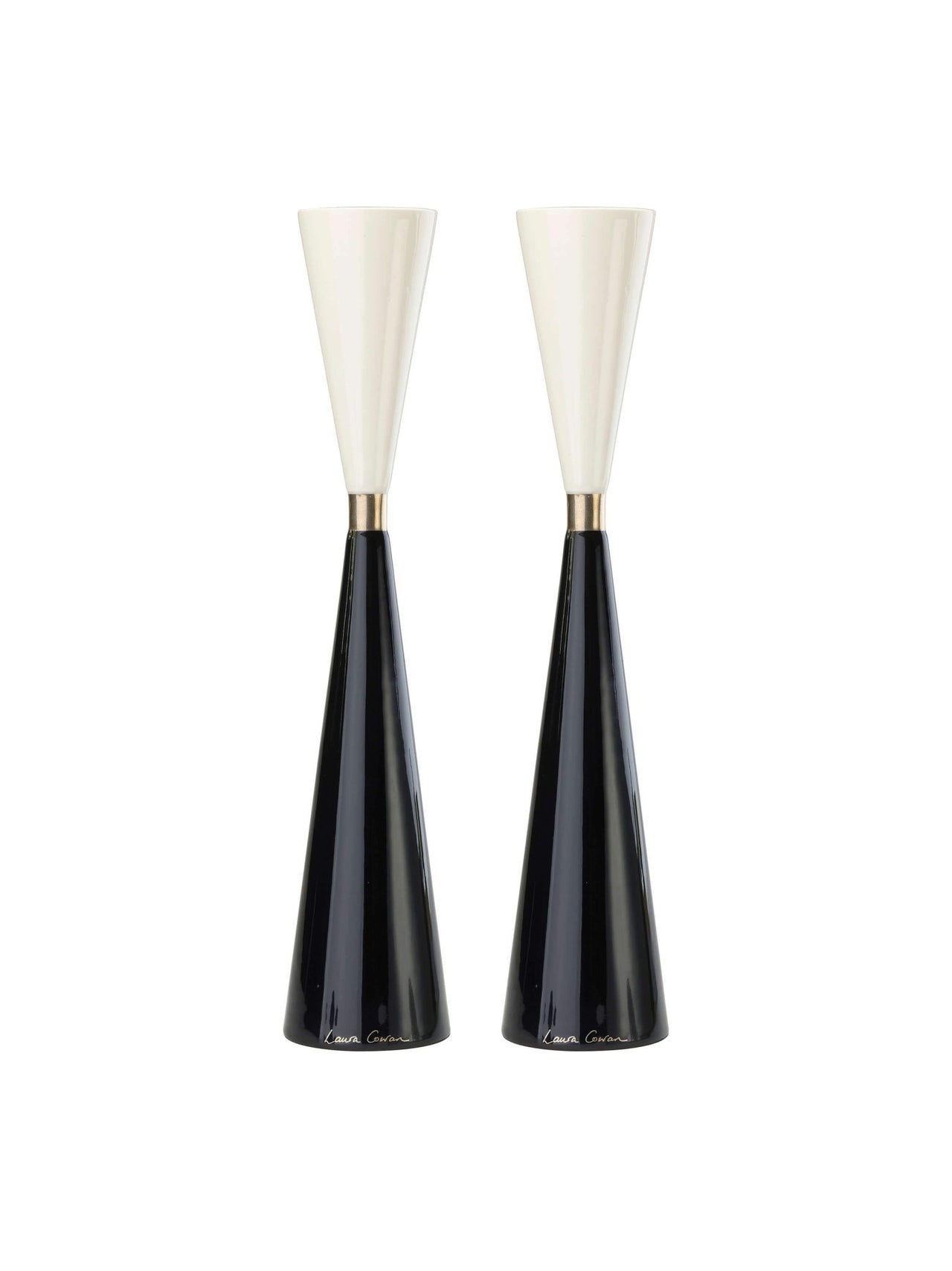 Laura Cowan - Night and Day Candlesticks - Platinum by Laura Cowan - ModernTribe