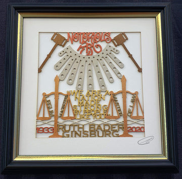 Glenn Grubard Designs - Ruth Bader Ginsburg RBG Wall Hanging by Glenn Grubard - ModernTribe