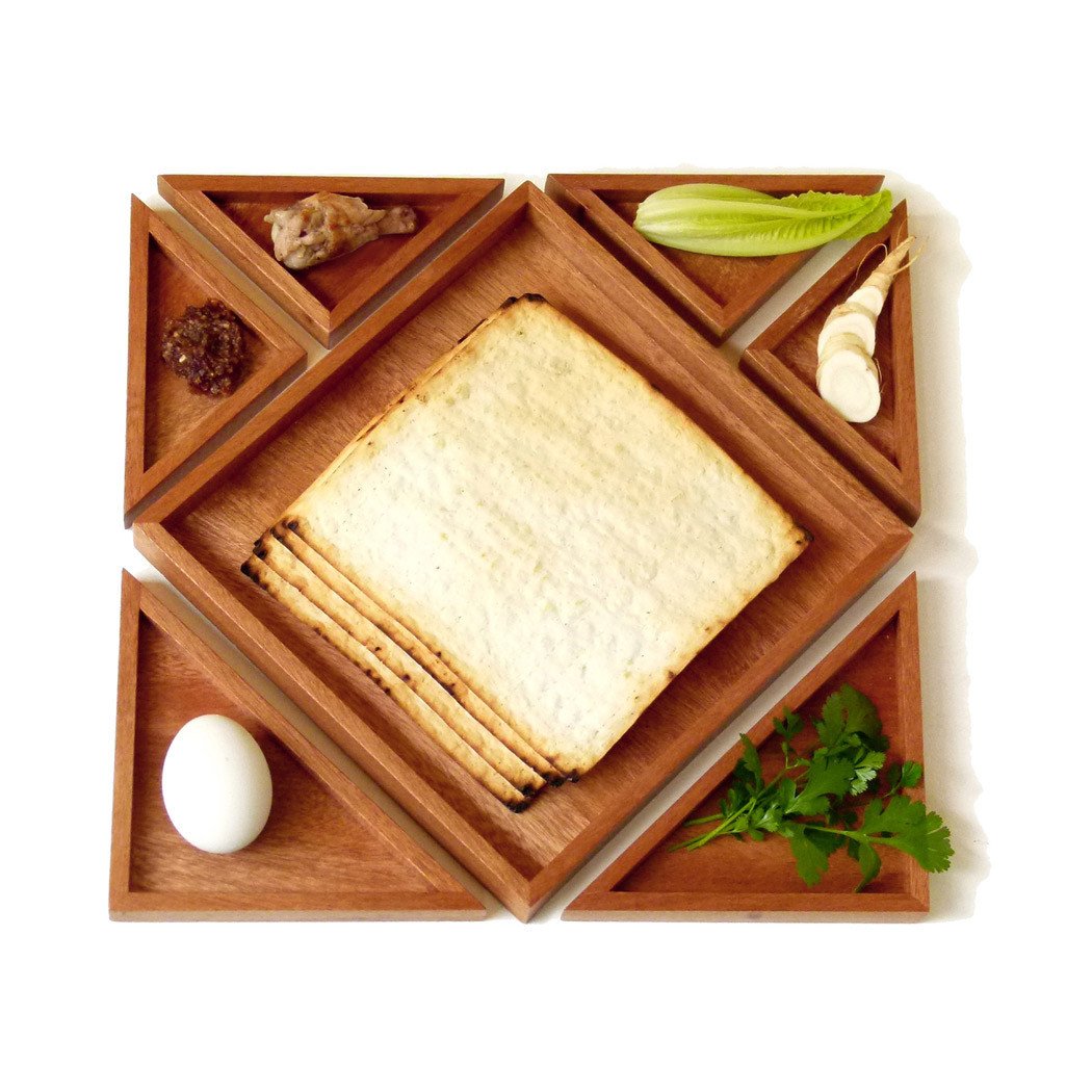 Studio Armadillo - Wood Tangram Passover Seder Plate - ModernTribe