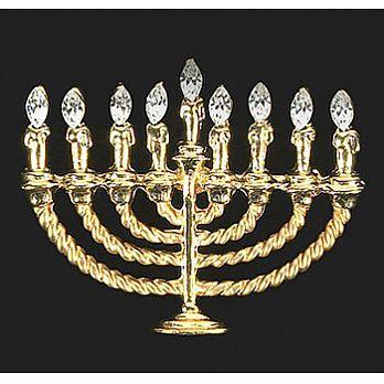 Other Brooches or Lapels Menorah Pin