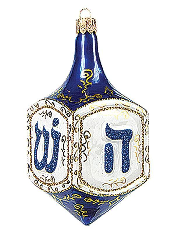 Pinnacle Peak Trading Company - Dreidel Glass Holiday Ornament - ModernTribe