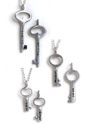 Emily Rosenfeld Necklaces Hebrew Key Necklaces by Emily Rosenfeld