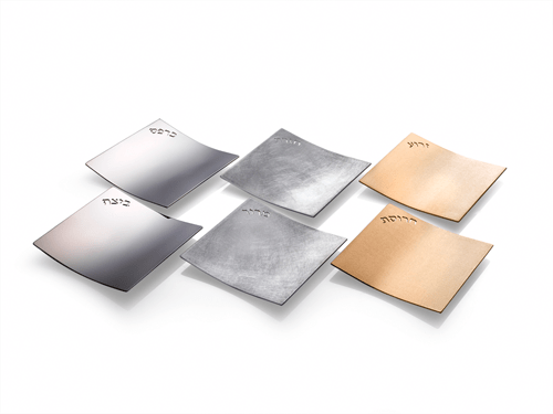 Laura Cowan - Travel Dune Seder Plate - Mixed Metals by Laura Cowan - ModernTribe