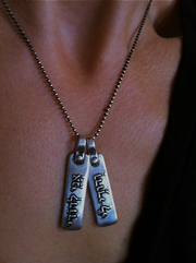Marla Studio Necklaces I Am My Beloved Necklace For Two By Marla Studio - Silver or Bronze