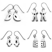 Emily Rosenfeld Earrings Sterling Silver Whimsical Earrings - (Choose Your Design) by Emily Rosenfeld