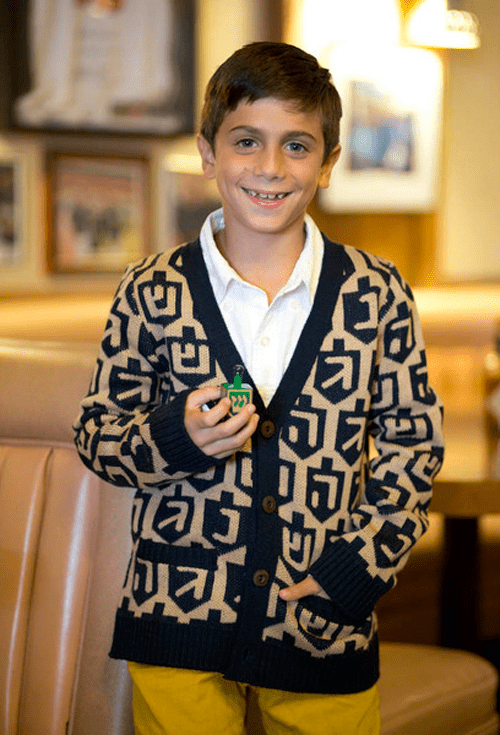 Geltfiend - Little Yids Spinmaster 2.0 Hanukkah Sweater by Geltfiend - Ages 5 to 12 - ModernTribe