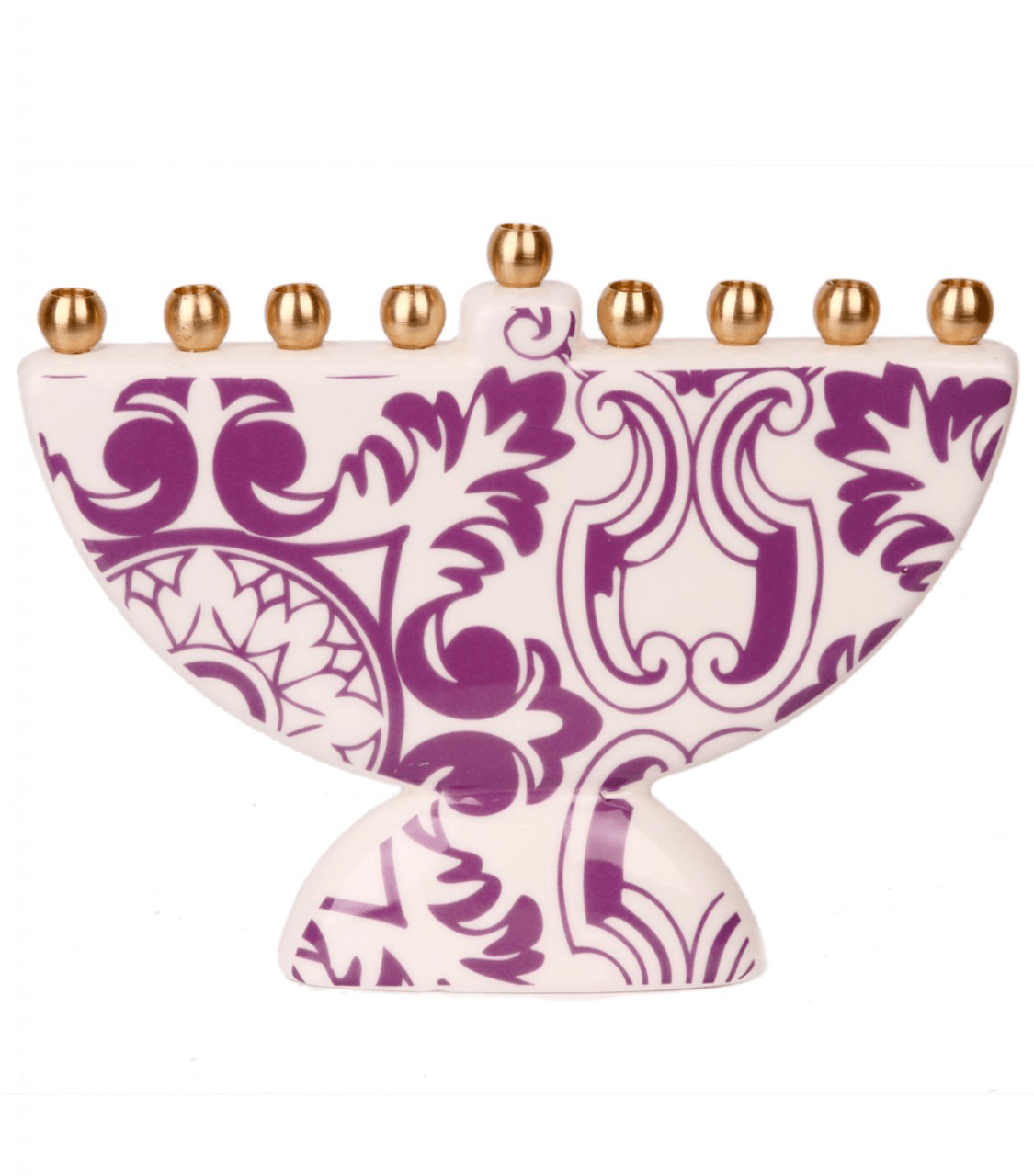 Barbara Shaw - Damask Print Menorah by Barbara Shaw - ModernTribe