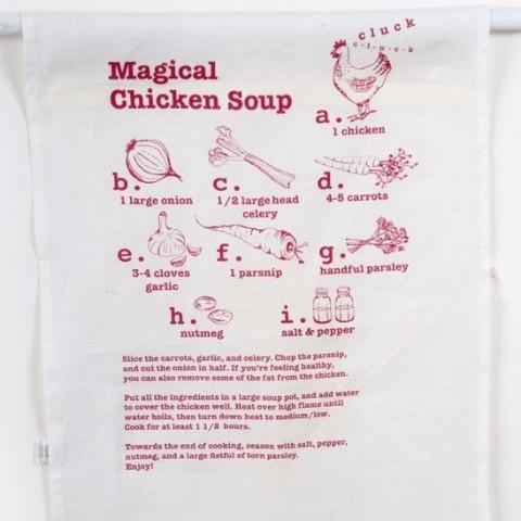 Barbara Shaw - Magical Chicken Soup Tea Towel - ModernTribe