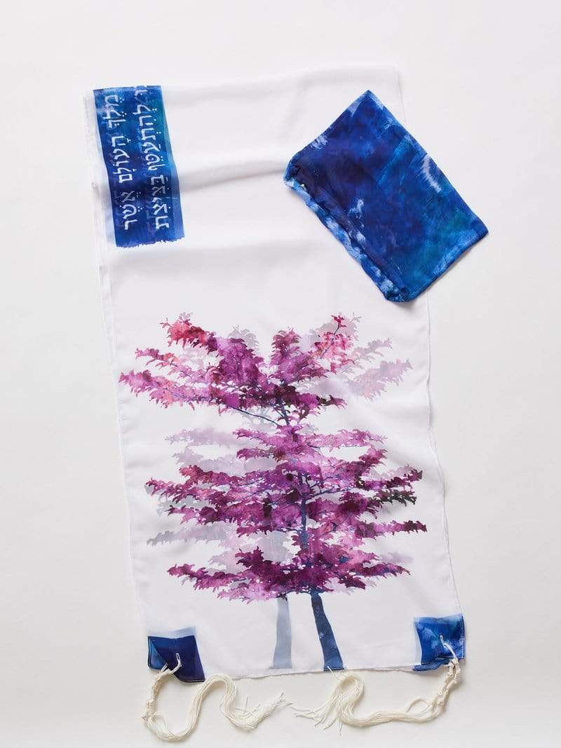 Advah Tallises Purple Tree Tallit by Advah Designs