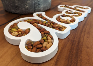Mink & Maple Serving Pieces White Nosh Nut Tray / Candy Tray