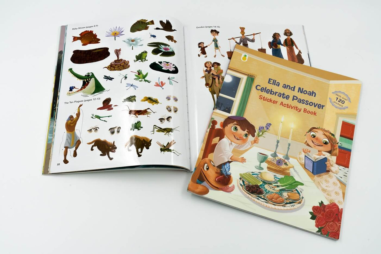 Ella and Noah - Ella and Noah Celebrate Passover: Sticker Activity Book - ModernTribe