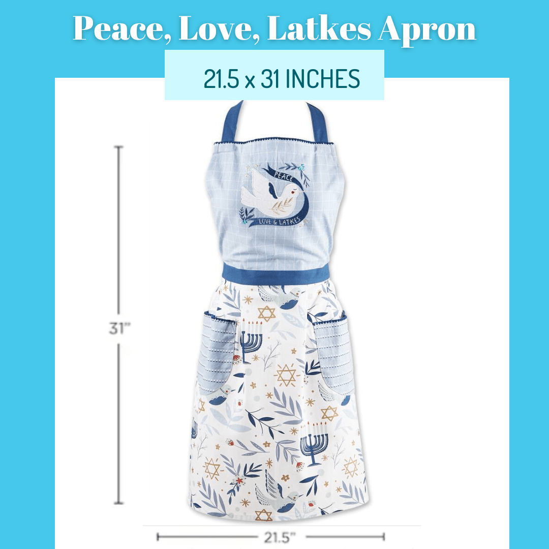 Design Imports - Peace, Love & Latkes Apron - ModernTribe