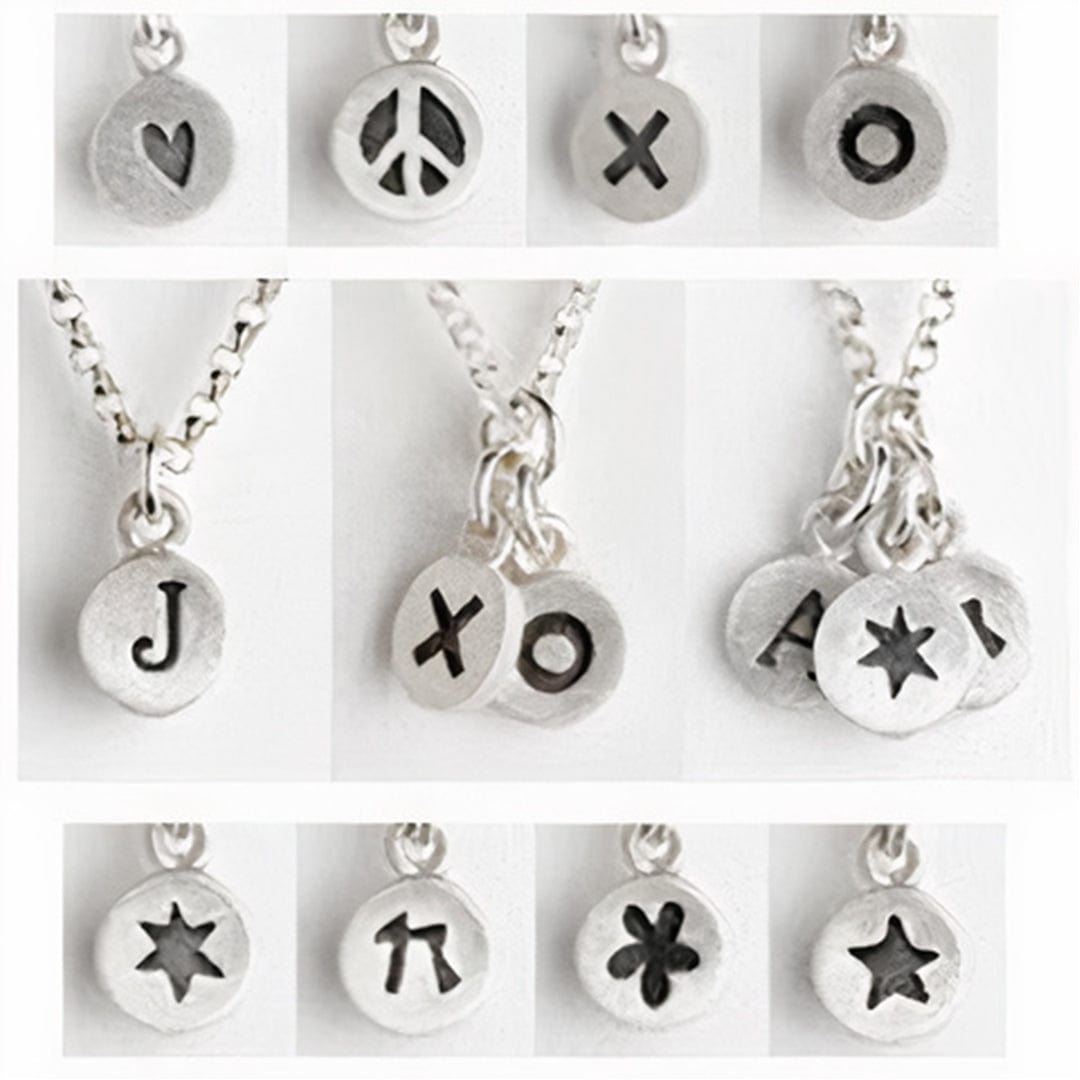 Emily Rosenfeld - Personalized Tiny Dot Sterling Silver Necklace by Emily Rosenfeld - Choice of Charms - ModernTribe