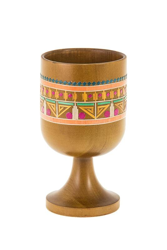 Copa Judaica Matzah Plates Pharonic Light Wood Elijah Cup