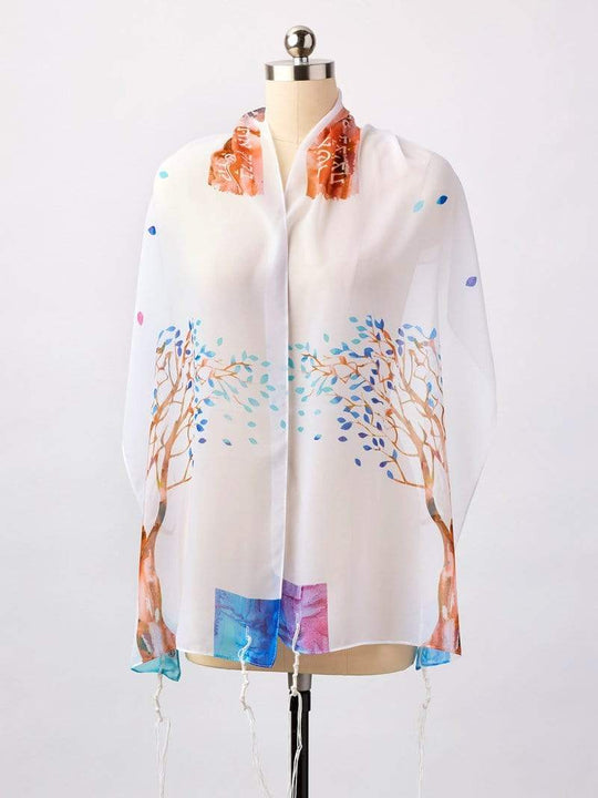 Tree with Blue Leaves Tallis by Advah Designs