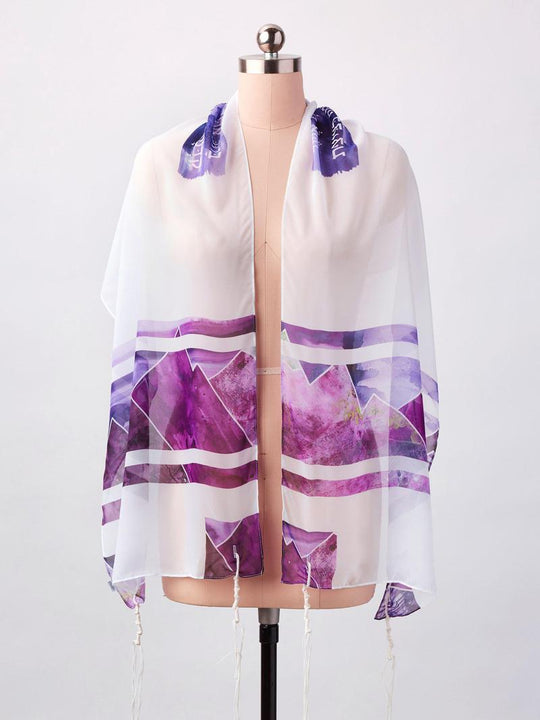 Purple Mountain Tallit by Advah Designs