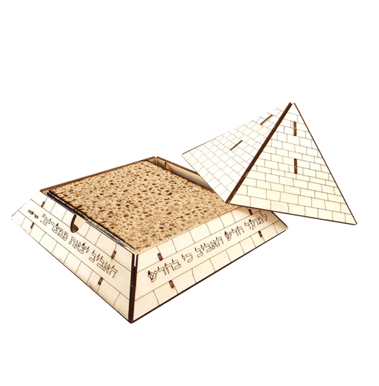 DIY Wood Pyramid Matzah Holder Puzzle